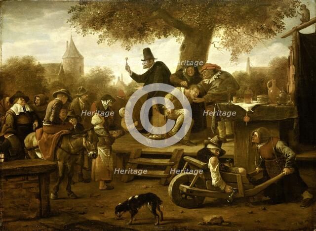 The quack, 1650-1660. Creator: Jan Steen.