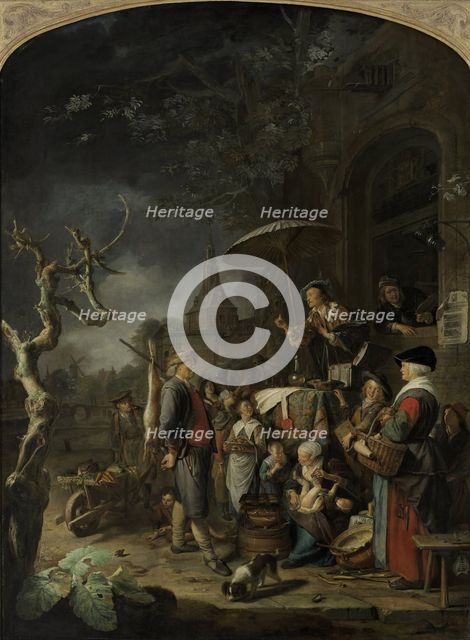 The Quack, 1652. Artist: Dou, Gerard (Gerrit) (1613-1675)