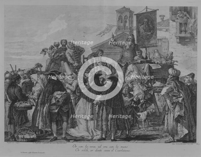 The Quack Dentist, 1765. Creator: Giacomo Leonardis.