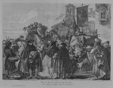 The Quack Dentist, 1765. Creator: Giacomo Leonardis