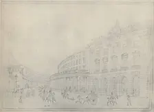 The Quadrant, Regent Street, 1822 (1920). Artist: Thomas Hosmer Shepherd