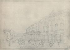The Quadrant, Regent Street, 1822 (1920). Artist: Thomas Hosmer Shepherd