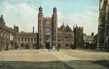 The Quadrangle, Eton College 1905. Creator: Unknown
