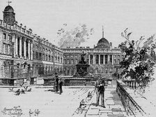 The Quadrangle, Somerset House c1890. Artist: Herbert Railton