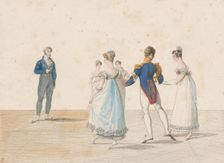 The Quadrille: La Pastourelle (The Shepherd Girl), 1820s