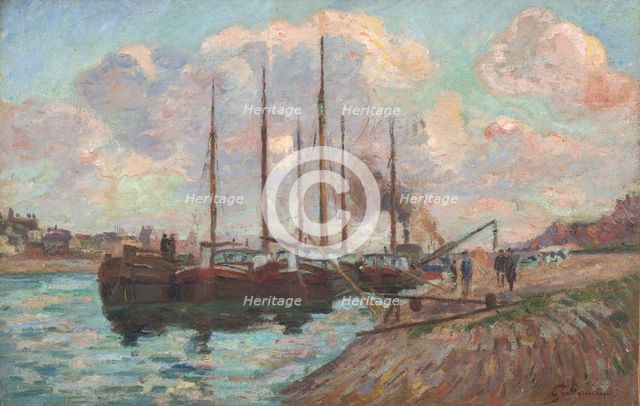 The Quai d'Austerlitz, about 1877. Creator: Armand Guillaumin.