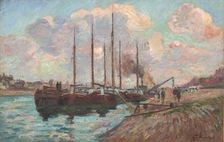 The Quai d'Austerlitz, about 1877. Creator: Armand Guillaumin