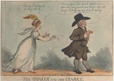 The Quaker and the Clarke, May 24, 1809., May 24, 1809. Creator: Thomas Rowlandson