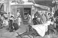 'The Quarter Deck of a P and O Steamer 1888. Creator: Unknown