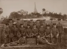 The Quartermaster's Staff of the 1st Royal Munster Fusiliers, Rangoon, Burma, 1913
