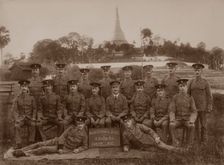 The Quartermaster's Staff of the 1st Royal Munster Fusiliers, Rangoon, Burma, 1913