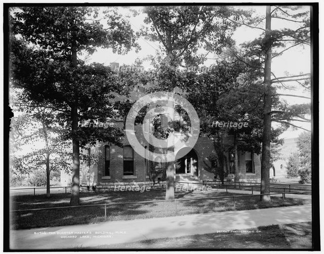 The Quartermasters' building, M.M.A., Orchard Lake, Michigan, between 1890 and 1901. Creator: Unknown.