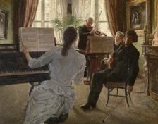 The quartet, 1891. Creator: Charles Mertens