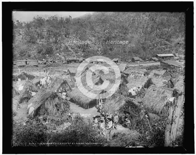 The quarry village of El Abra, between 1880 and 1897. Creator: William H. Jackson.