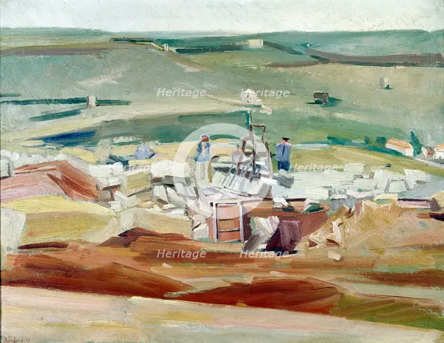 'The Quarry Men', 1925.  Creator: David Bomberg.