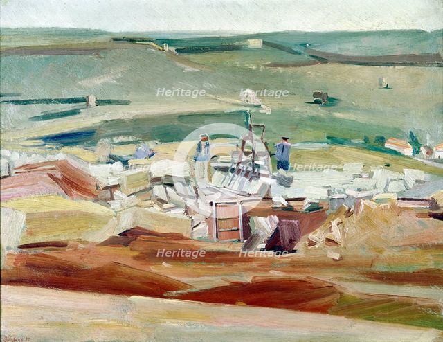 'The Quarry Men', 1925.  Creator: David Bomberg.