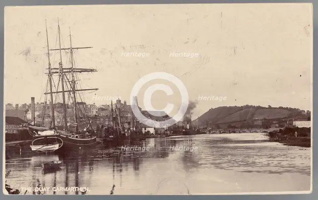 The Quay Carmarthen, 1910. Creator: Unknown.