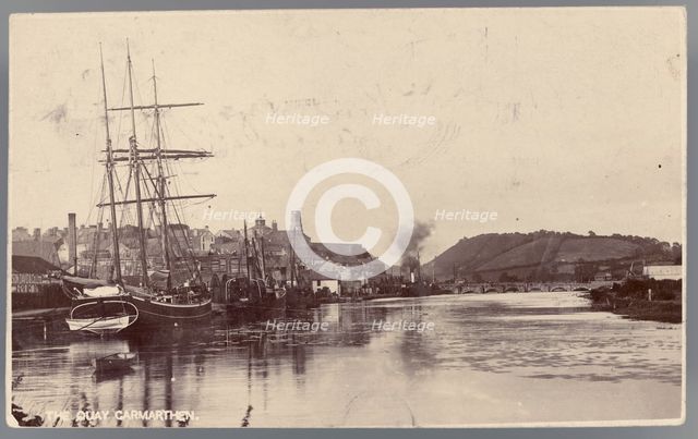 The Quay Carmarthen, 1910. Creator: Unknown.