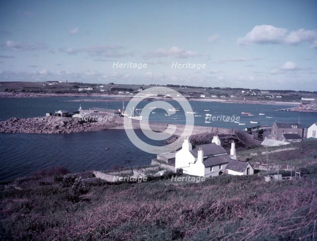 The Quay and St Mary's Pool, Hugh Town, St Mary's, Scilly Isles, c1955. Creator: Arthur Charles Kirby Ware.