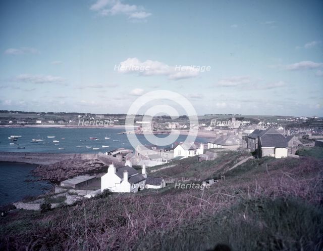The Quay and St Mary's Pool, Hugh Town, St Mary's, Scilly Isles, c1955. Creator: Arthur Charles Kirby Ware.
