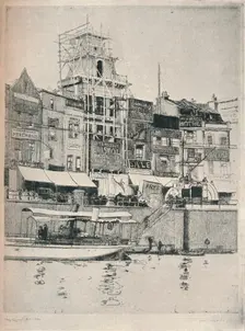 The Quay, Bristol c1918. Artist: Frederick Charles Richards