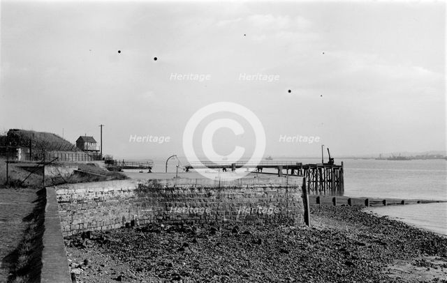 The quay outside the water gate of Tilbury Fort, Essex, c1945-c1965. Artist: SW Rawlings