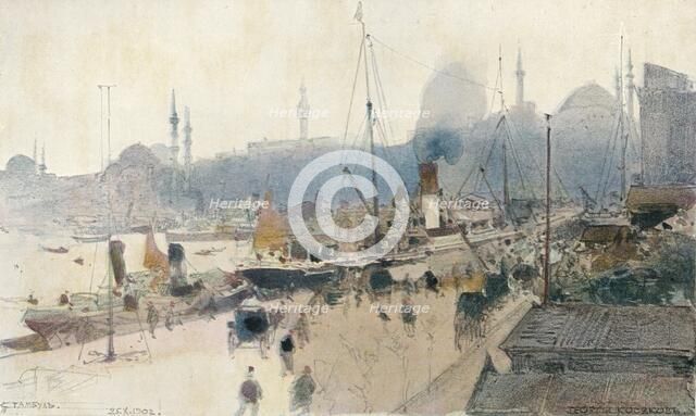 The Quay, Stamboul, 1902, (1906). Artist: G Kossiakoff