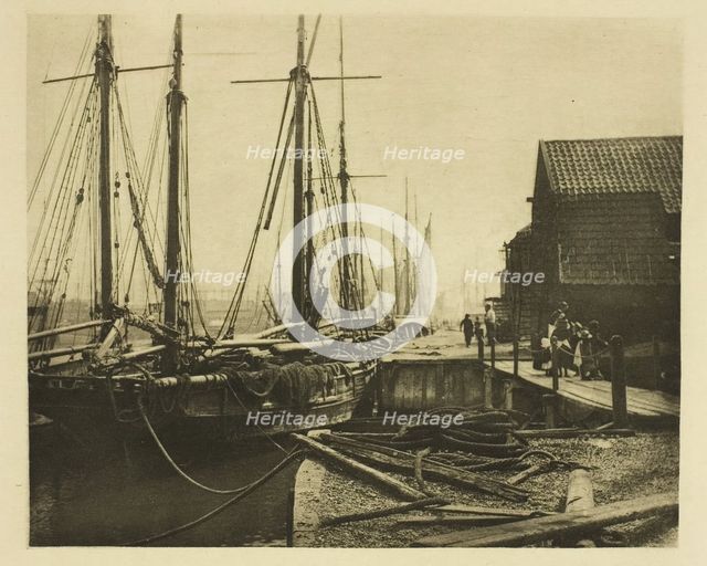 The Quays at Dinner-Time, 1887. Creator: Peter Henry Emerson.