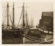 The Quays at Dinner-time, 1887. Creators: Peter Henry Emerson, Walter L. Colls