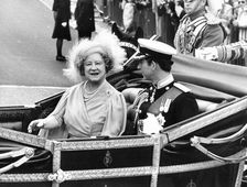 The Queen Mother and Prince Charles, London, 1980. Creator: Unknown