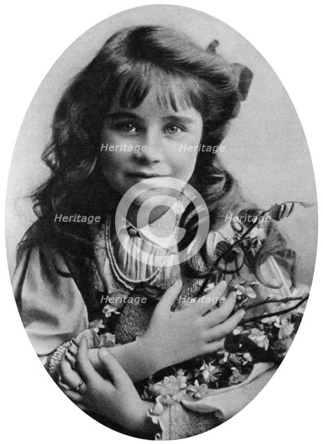 The Queen Mother at seven years old, 1907 (1937). Creator: Unknown.