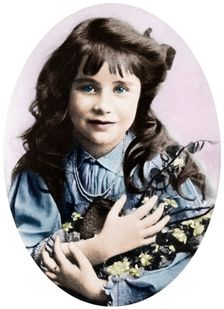 The Queen Mother at seven years old, 1907 (1937). Creator: Unknown