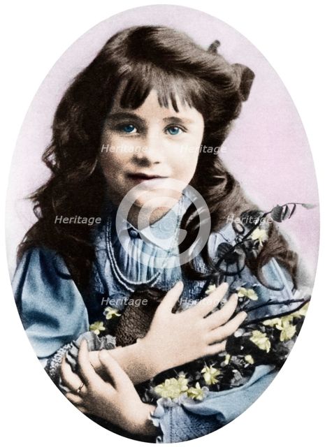 The Queen Mother at seven years old, 1907 (1937). Creator: Unknown.