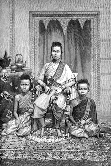 The Queen Mother of the Cambojan (Khmer), Cambodia, 1895