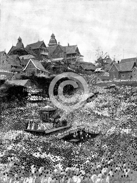 The Queen of Madagascar's Proclamation to her people, 1895. Creator: George Meisenbach.
