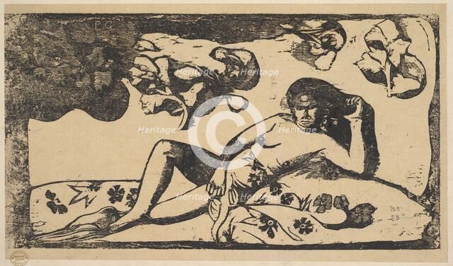 The Queen of Beauty - Langorous, 1898. Creator: Paul Gauguin.