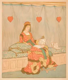 The Queen of Hearts, She made some Tarts 1880. Creator: Randolph Caldecott