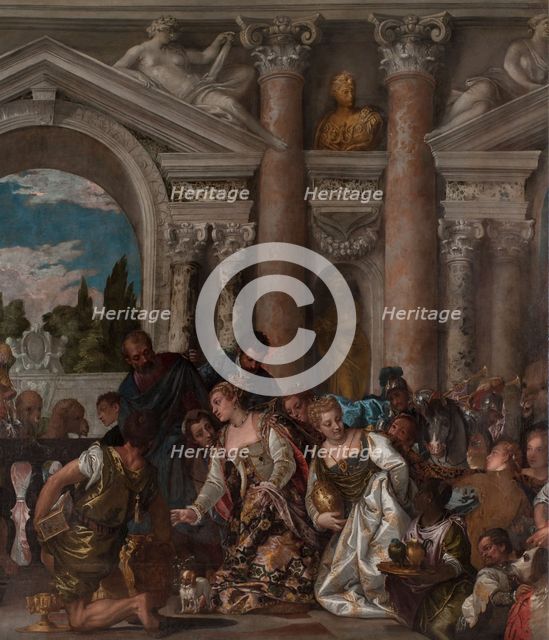 The Queen of Sheba Offering Gifts to Solomon (Detail).