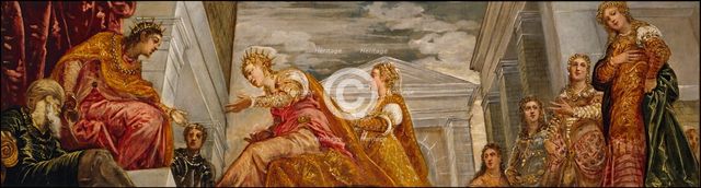 The Queen of Sheba and Solomon, c1555. Creator: Jacopo Tintoretto.