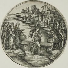 The Queen of Sheba Walking on the Waters, 1530/35. Creator: Georges Reverdy