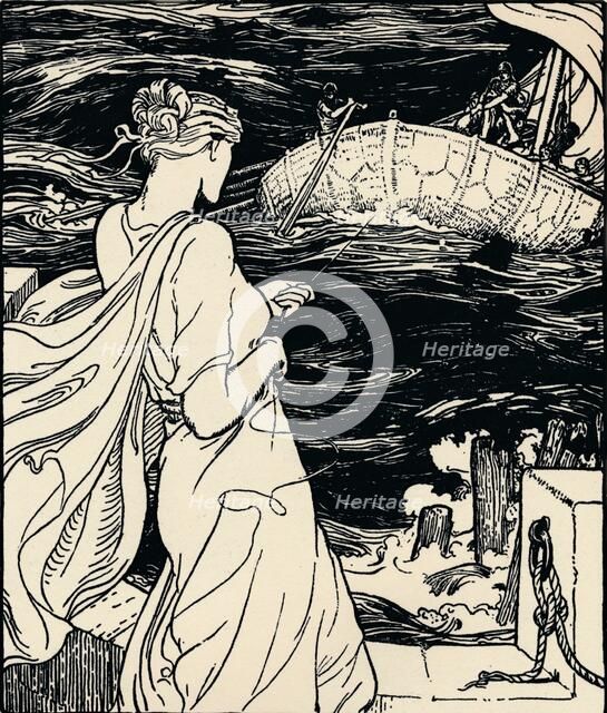 'The Queen of the Magic Clew', c1900. Artist: John Dickson Batten.