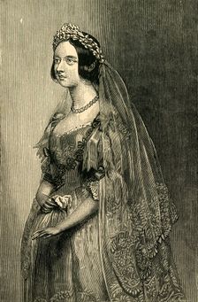 The Queen on Her Wedding Day 10 February 1840, (c1897). Creator: Unknown