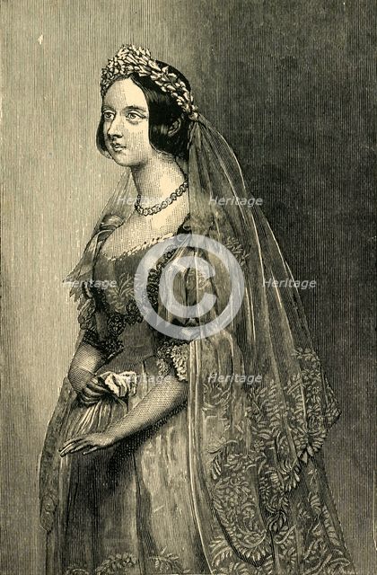 'The Queen on Her Wedding Day', 10 February 1840, (c1897). Creator: Unknown.