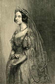 The Queen on Her Wedding Day 10 February 1840, (c1897). Creator: Unknown