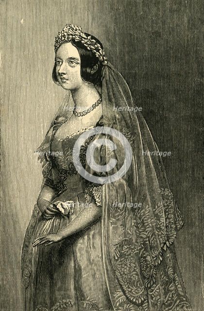 'The Queen on Her Wedding Day', 10 February 1840, (c1897). Creator: Unknown.