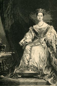 The Queen on Her Coronation Day 28 June 1838, (c1897). Creator: Unknown