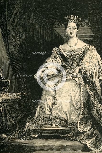 'The Queen on Her Coronation Day', 28 June 1838, (c1897).  Creator: Unknown.