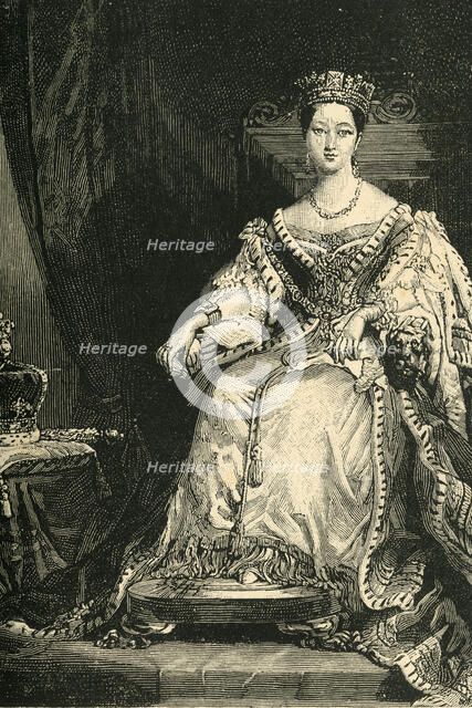 'The Queen on Her Coronation Day', 28 June 1838, (c1897).  Creator: Unknown.