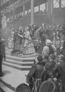 The Queen Opening The Crystal Palace 1892. Artist: Henry Gillard Glindoni