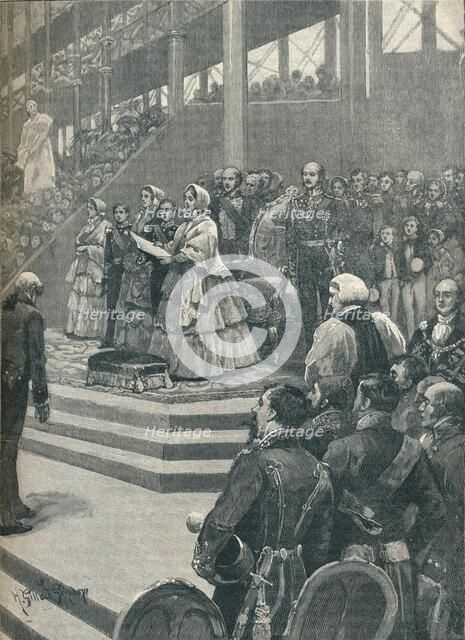 'The Queen Opening The Crystal Palace', 1906. Artist: Unknown.